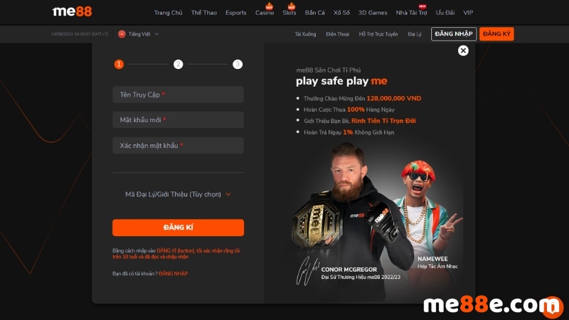 Hướng dẫn đăng ký và tạo tài khoản trên trang web game 85Bet - 85Bet